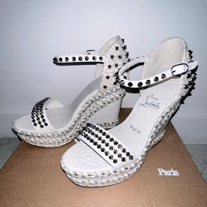 Christian louboutin Madmonica Spike wedge sandals